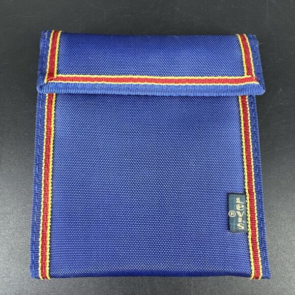 Vintage 1980s/90s Levi's Blue and Red Nylon Wallet Billfold Retro COOL - Picture 1 of 12